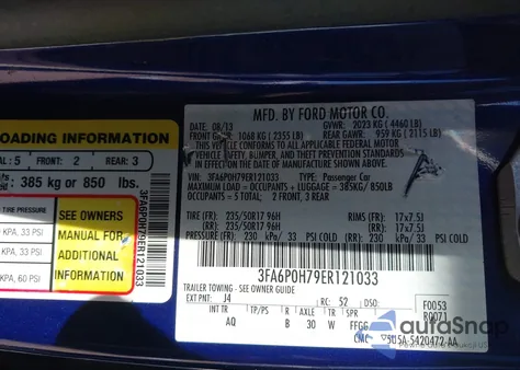 2014 Ford Fusion Se из США, поврежденный, VIN 3FA6P0H79ER121033